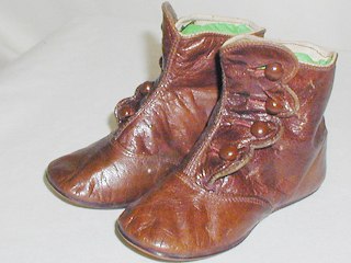 Victorian Leather Baby Shoes