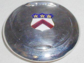 Silver Enamelled Compact