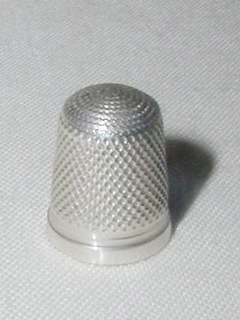 Miniature Edwardian Silver Thimble
