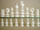 Anglo Indian Ivory Monobloc Chess Set