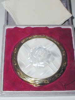 Carved Mother of Pearl Compact