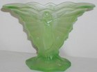 Art Deco Butterfly Girl Glass Vase