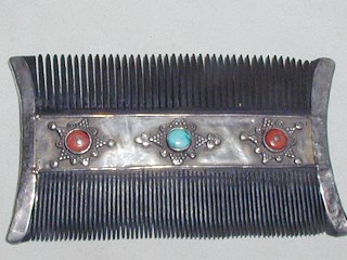 Turkmen Horn Hair Comb