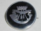 Tortoiseshell & Silver Regiment Brooch