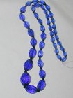 Blue Glass Bead Necklace