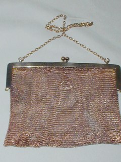 Solid Gold Mesh Purse