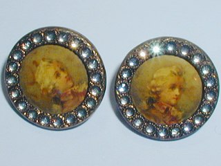 Pair of Lithograph Buttons