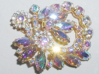 Aurora Crystal Brooch