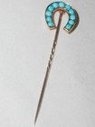 Gold & Turquoise Stick Pin