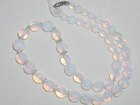 Opalescent Glass Bead Necklace