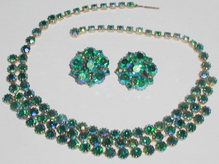 Aurora Borealis Blue Necklace
