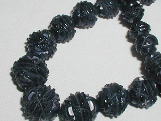 Victorian Whitby Jet Bead Necklace