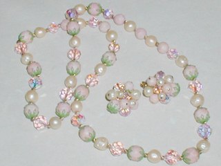 Sugar Pink Necklace & Earring Set