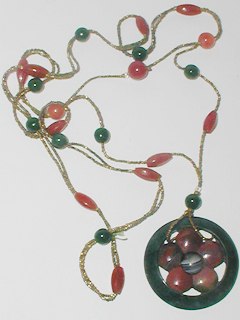 Carved Agate Necklace