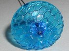 Blue Glass Honey Bee Hat Pin