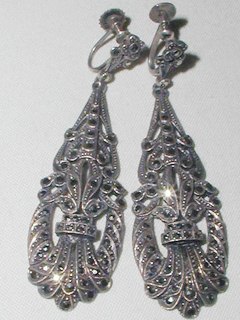 Silver Marquisette Earrings