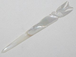 Carved Mother Of Pearl Bookmark