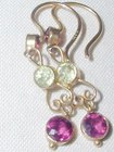 Edwardian Gold Garnet Earrings
