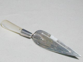 Silver Victorian Bookmark