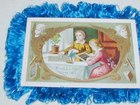 Victorian Silk Edged Christmas Card
