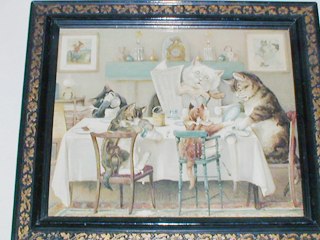 Victorian Cat Print by Sheppard