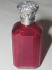 Victorian Cranberry Perfume Bottle