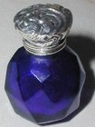 Victorian Blue Glass Perfume Bottle