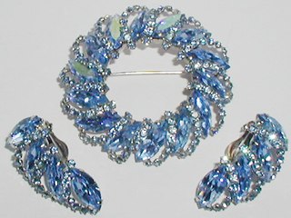 Weiss Brooch Earrings Set