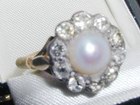 Gold Pearl Edwardian Ring