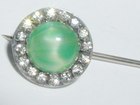 Silver & Jade Stick Pin