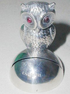 Silver Owl Menu Holder