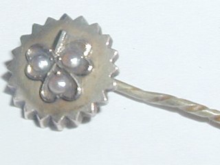 Gold & Pearl Stick Pin