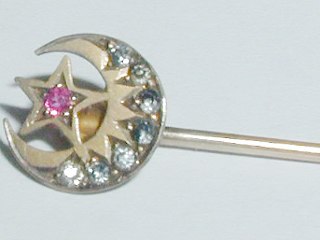 Gold & Paste Stick Pin