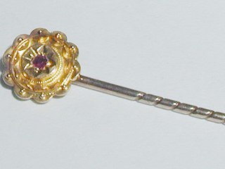 Gold & Ruby Stick Pin