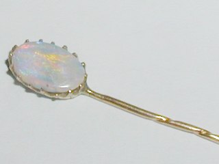 Gold & Opal Stick Pin
