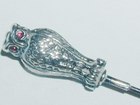 Silver Owl Hat Pin