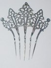 Silver French Hair Comb