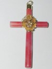 Victorian Coral Cross