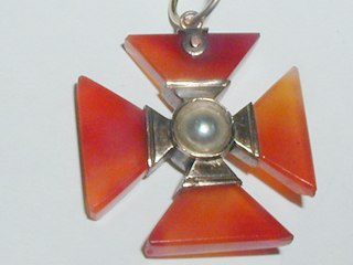 Cornelian Maltese Cross