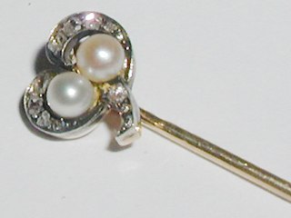 Diamond & Pearls Stick Pin