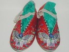 Red Silk Childrens Shoes