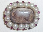 Gold & Pearl Mourning Brooch