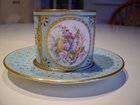 Sevres Coffee Can / Cabinet Cup and Saucer