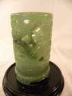Chinese green jade pot brush