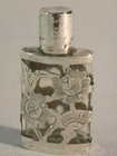 Miniature glass scent bottle