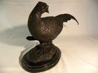 Hot cast bronze pheasant