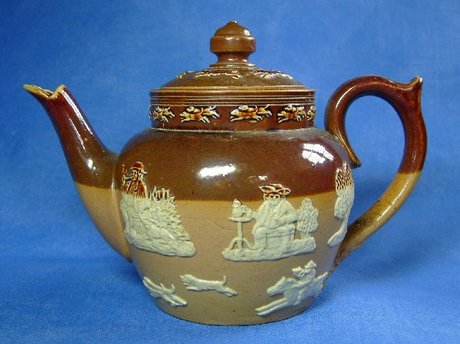 Doulton Lambeth Stoneware Harvest Teapot