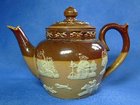 Doulton Lambeth Stoneware Harvest Teapot