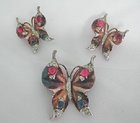 Trifari Butterfly Brooch & Earring Set