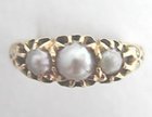 Victorian 18 ct Gold & Pearl Ring